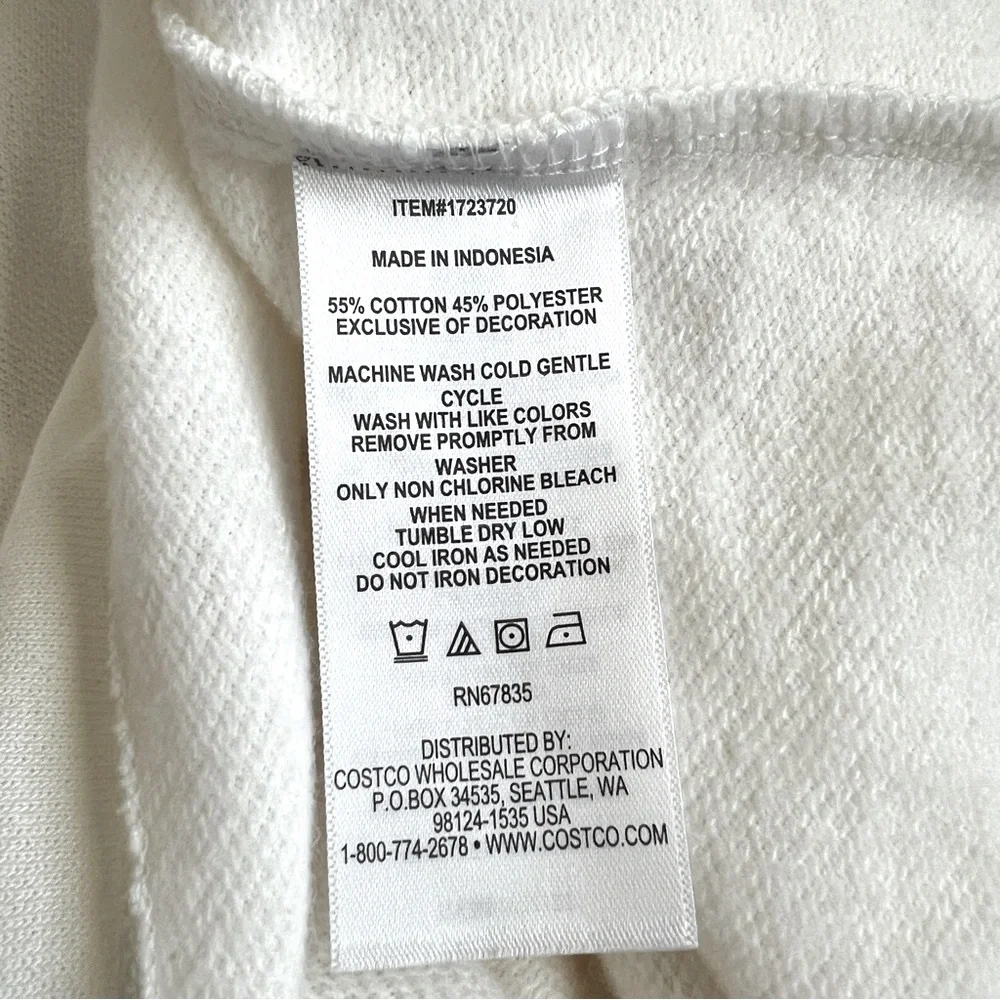 NAUTICA 1/4 Zip Polo Pullover Top Lightweight Sweatshirt White Navy NWT XXL - Picture 8 of 9